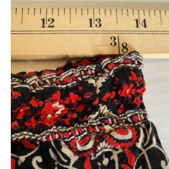 Angie Women's Black and Red Aztec Print Elastic Waistband Shorts Size S Boho - Picture 7 of 7